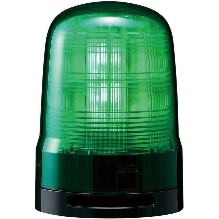 SF10-M1KTB-G モータレスLED回転灯 SFシリーズ PATLITE(パトライト/旧:春日電機) 緑色 寸法Φ100mm