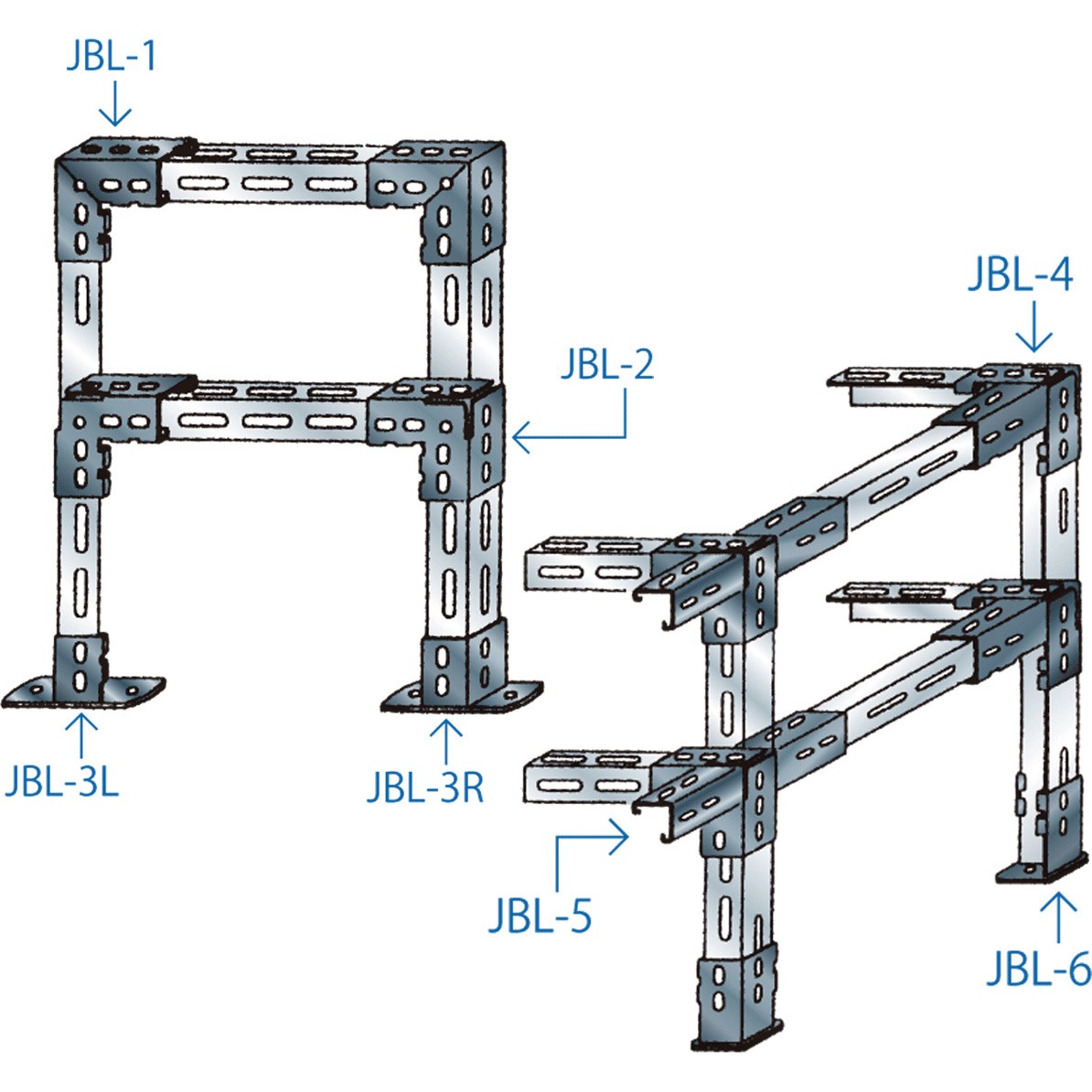 JBL-4 ZN アングル用ジョイント金具(アングルジョイント) 1個 JAPPY 
