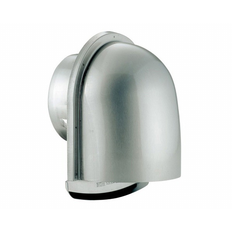 BD-125UV-A-BR U型フード付換気口 防火ダンパー付 BD-UVタイプ バクマ工業 Φ0.23×16メッシュ