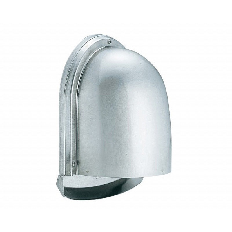 N-100UVT-A5 薄壁対応型 U型フード付換気口 N-UVTタイプ バクマ工業 アミ付・取付穴付 5メッシュ   N-100UVT-A5