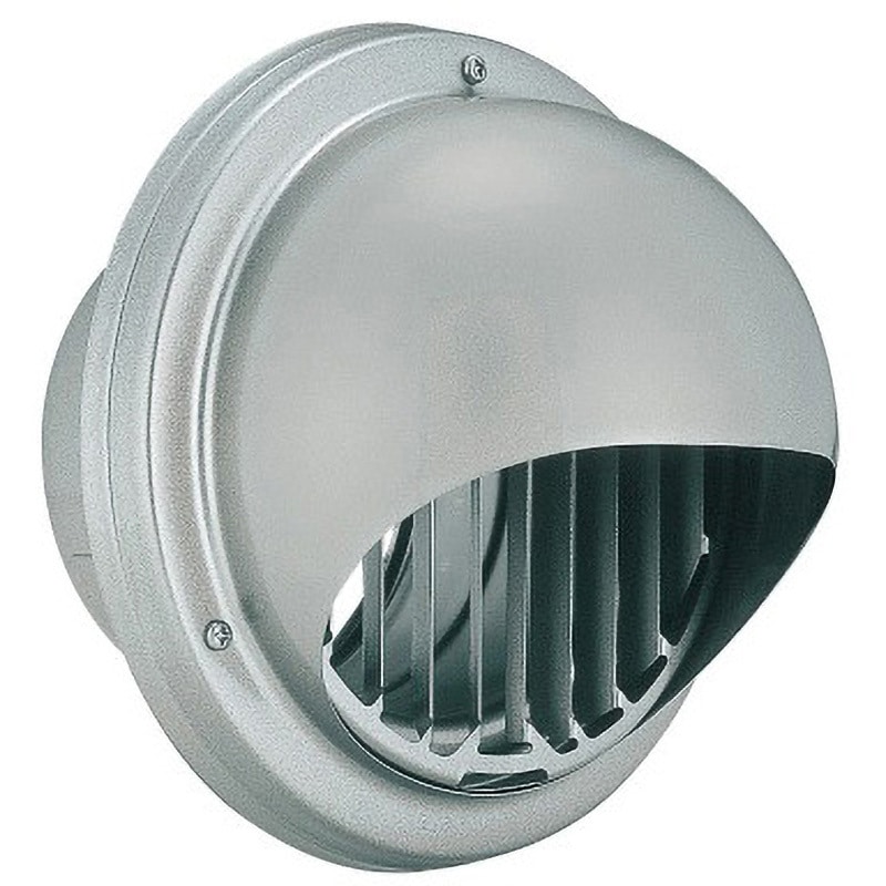 ND-125MTGV 丸型フード付縦ガラリ換気口 防火ダンパー付 ND-MTGVタイプ 1個 バクマ工業 【通販モノタロウ】