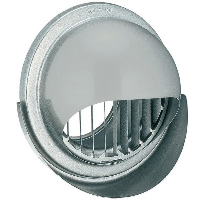 KB-150MTGV-A3 丸型フード縦ガラリ水切り付換気口 KB-MTGVタイプ バクマ工業 アミ付 3メッシュ