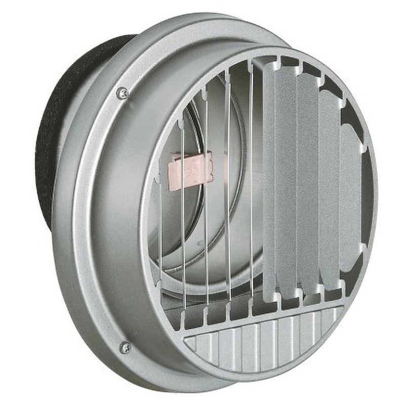 DCD-125TG 平型ドレン受け付換気口 防火ダンパー付 DCD-TGタイプ バクマ工業 丸型ガラリ 取付穴付