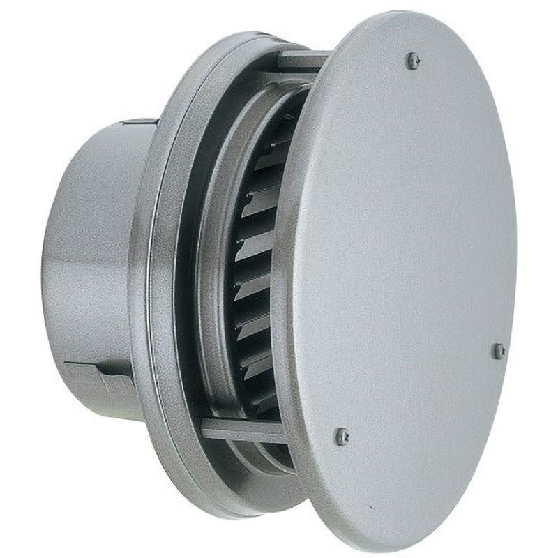 W-125G-A10 丸型防風板付換気口 W-Gタイプ バクマ工業 アミ付・取付穴付