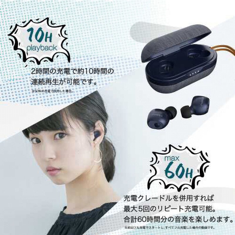 OWL-SAMU-SE04S-BK 高品質ドライバー採用 完全ワイヤレス