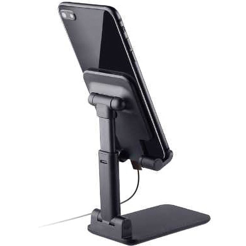 OWL-STD04-BK 高さ調整ができる折り畳み スマートフォンスタンド OWL-STD04-BK 高さ調整ができる折り畳み スマートフォンスタンド