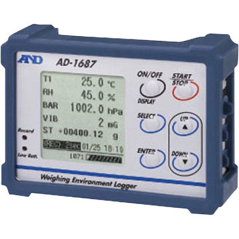 AD1687-00A00(校正書・トレーサビリティ体系図付) 環境ロガー A&D 一般校正