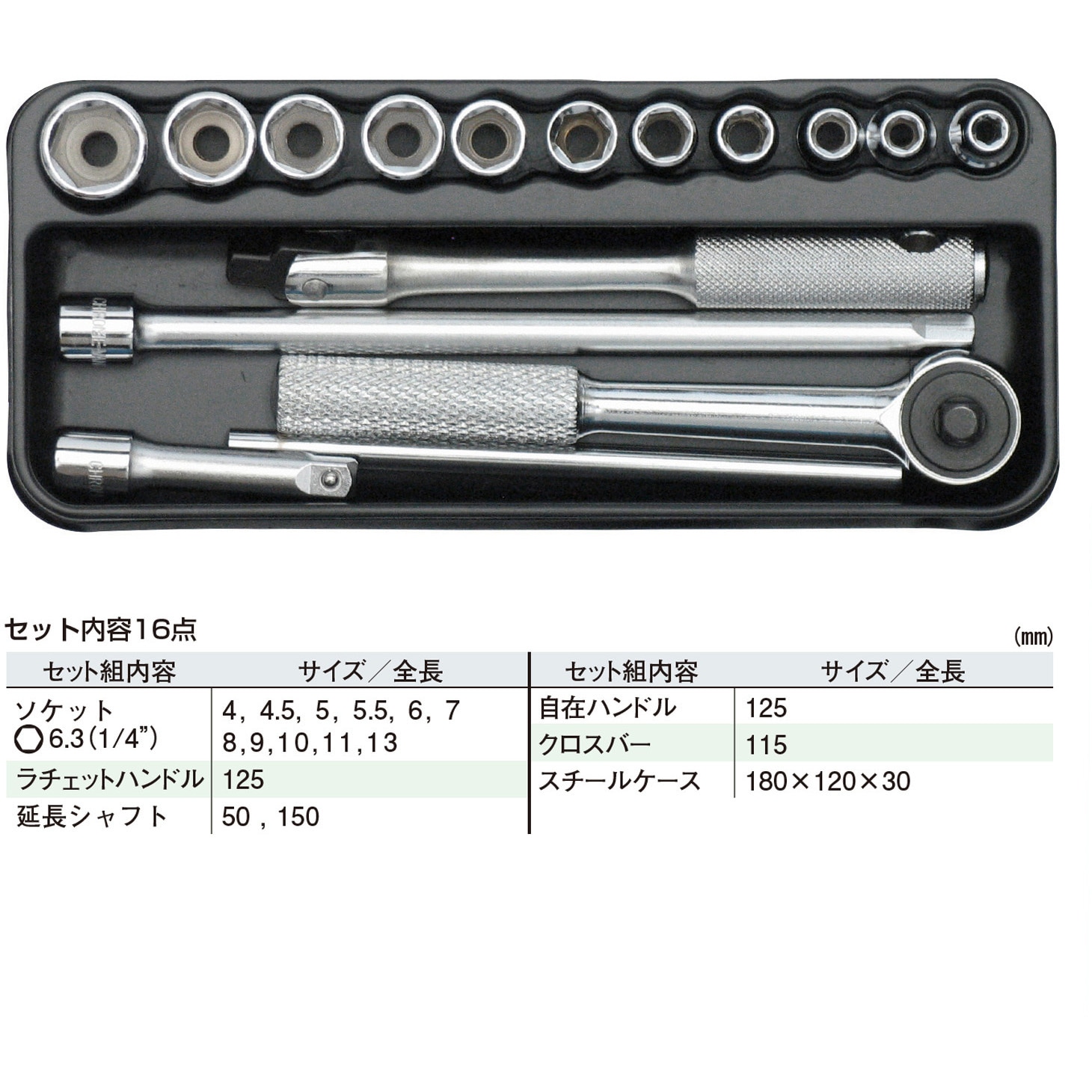 TWS-02 ソケットレンチセット エンジニア セット商品数16点 TWS-02