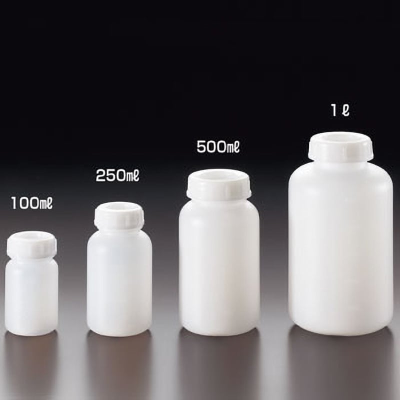 500mL EOG滅菌瓶(PE広口) 乳白色 1本 サンプラテック 【通販サイト