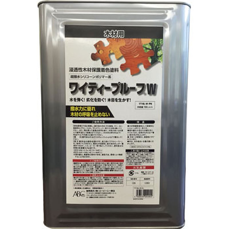 YT16L-W-PN ワイティープルーフW ABC商会 屋外木部用 ピニー色  1缶 YT16L-W-PN