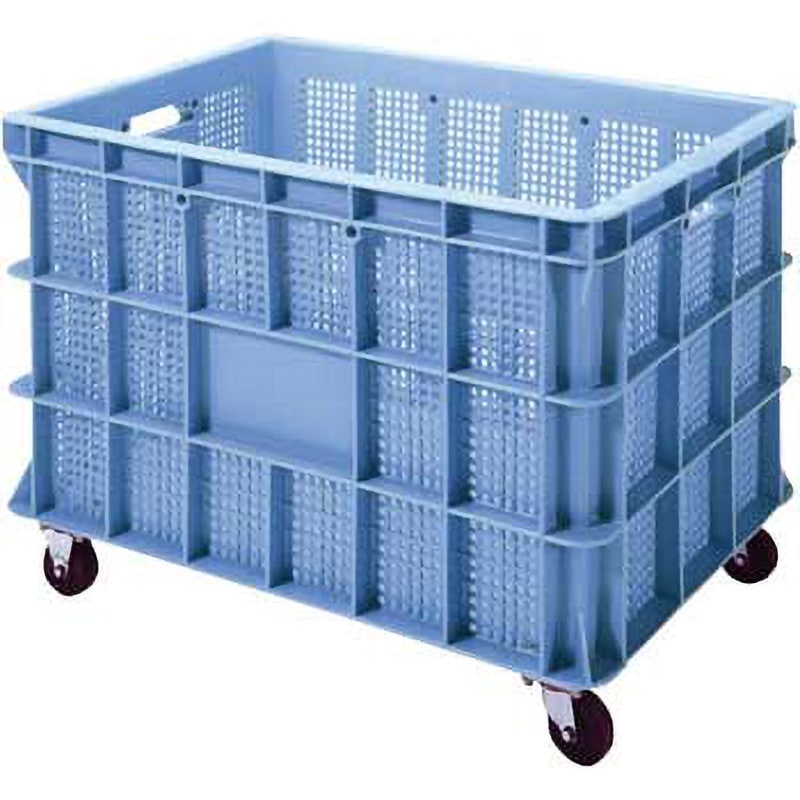 BS-200K B BS型メッシュコンテナ セキスイ ブルー色 容量200L 外寸(幅×奥行×高さ)820×595×603mm 1個