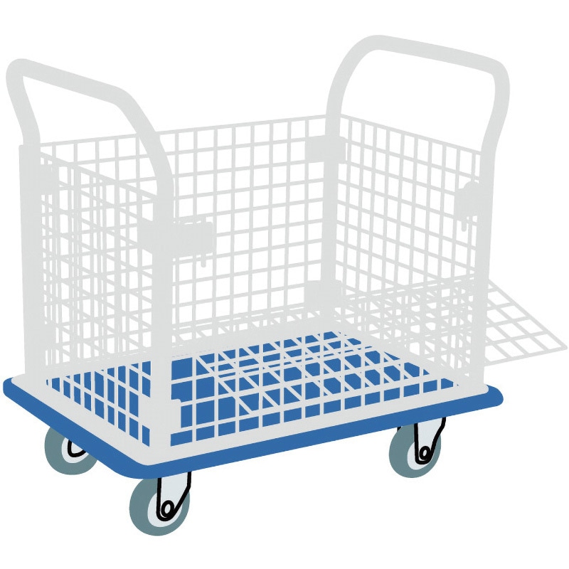 トントン 507N ドンキーカート 金網付 TRUSCO 荷重500kg 507N - 【通販モノタロウ】