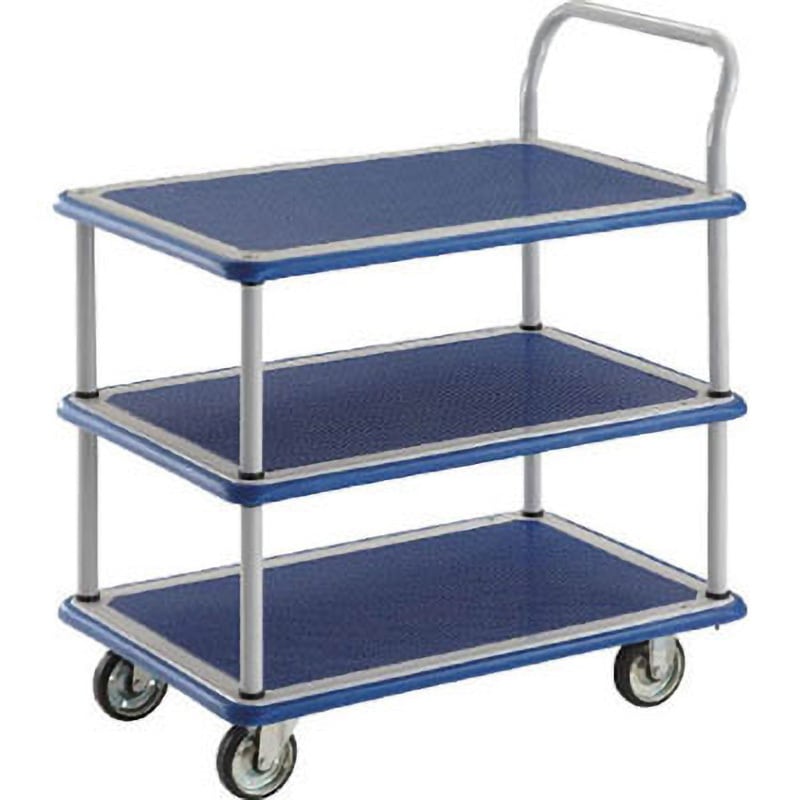 308N ドンキーカート 3段式片袖タイプ TRUSCO 組立式 スチール製 荷台幅615mm荷台奥行915mm  308N