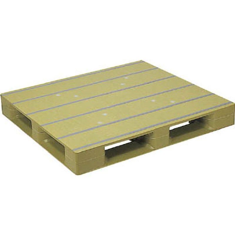 ZFD-1211E-LN プラスチックパレット ZFD 日本プラパレット(NPC) 片面四方差し グリーン色 幅280mm奥行1100mm 1枚 ZFD-1211E-LN