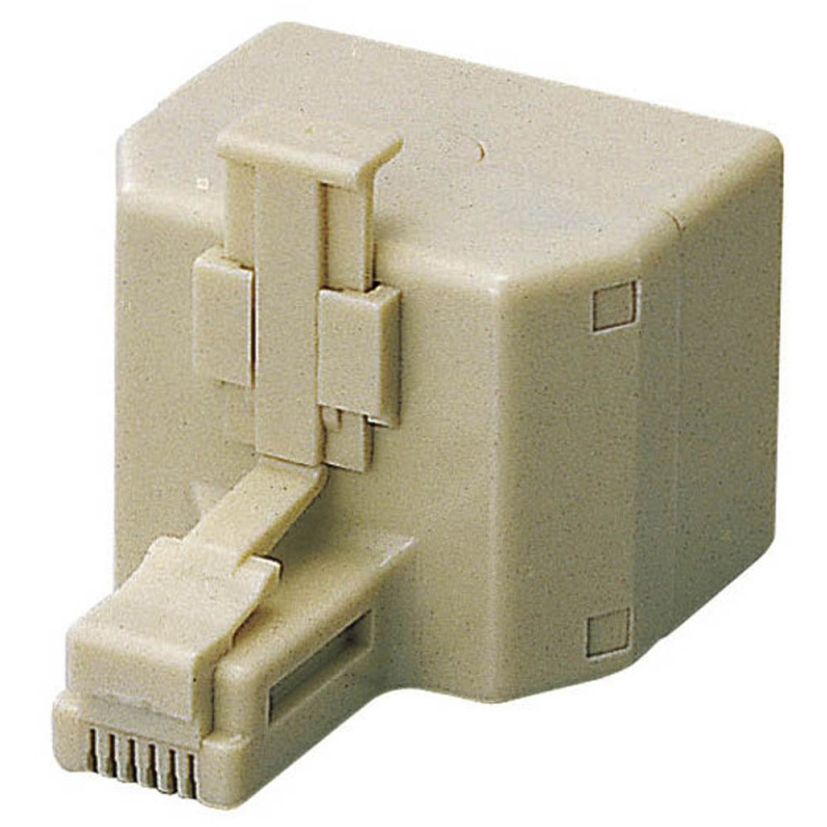 AD-MJTBE TEL用 モジュラ2分配延長アダプタ 6極4芯 メス×2、オス×1 AD