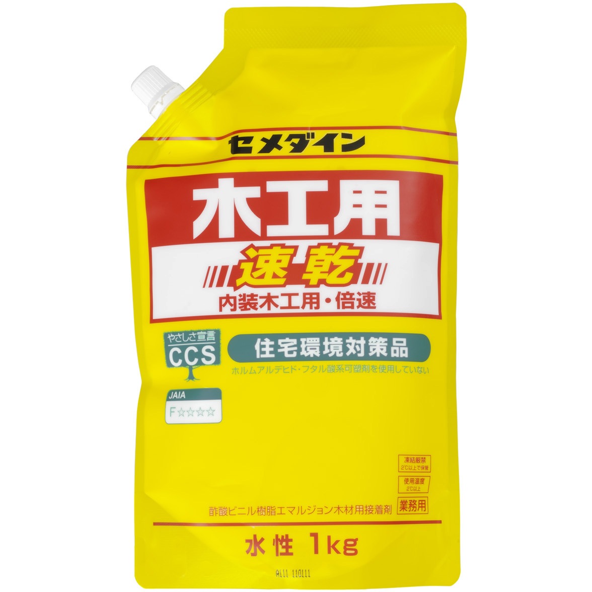 AE-332 木工用接着剤 木工用速乾スタンドパック 1本(1kg) セメダイン
