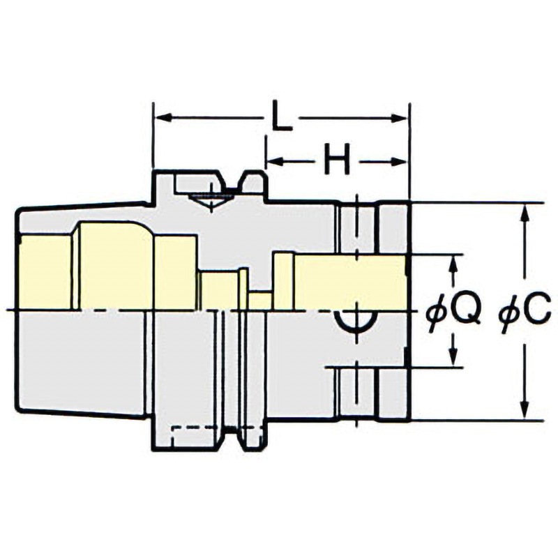 HSK100A-Q42-190 ベースホルダ 1個 日研工作所 【通販モノタロウ】