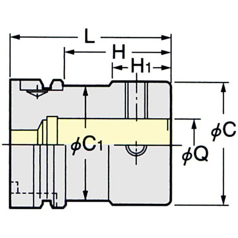 HSK63A-Q34-110 ベースホルダ 1個 日研工作所 【通販モノタロウ】