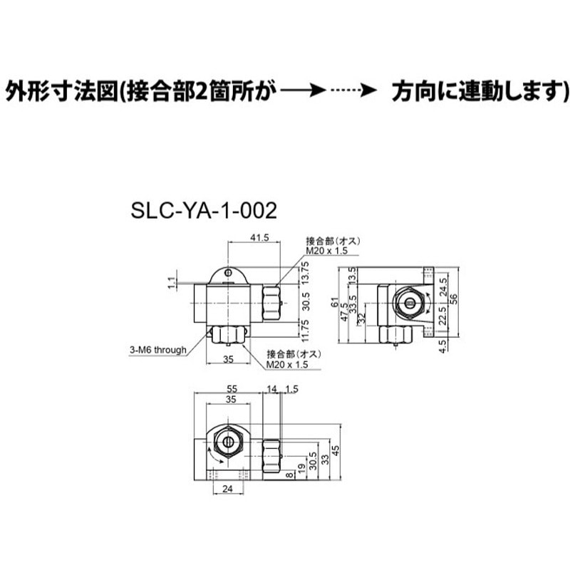 SLC-YA-1-002 スライドリミットカウンタ 1個 ライン精機 【通販モノタロウ】