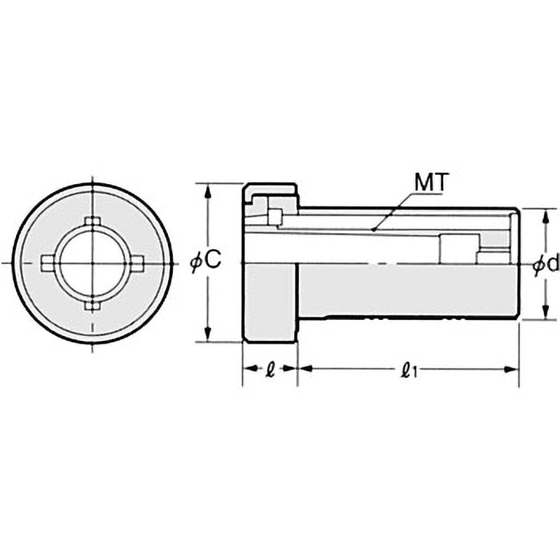 LE25-MT1 オイルジェッタバイトスリーブ 1個 日研工作所 【通販モノタロウ】
