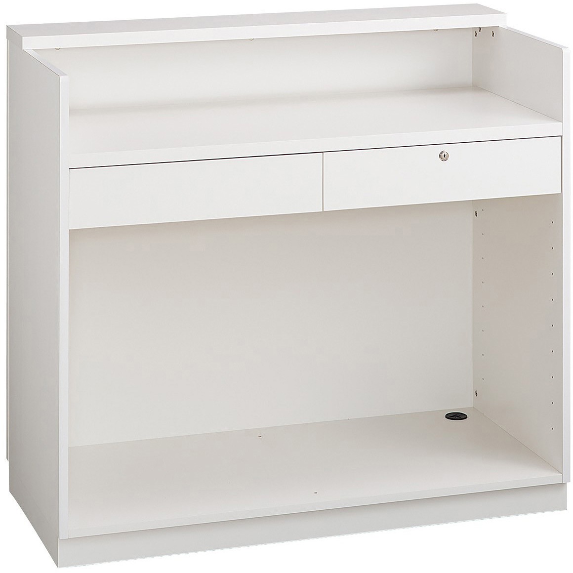 2412-6053 木製システムレジ台 レジカウンター 小天板タイプ 幅120cm ホワイト 1台 ストア・エキスプレス 【通販モノタロウ】