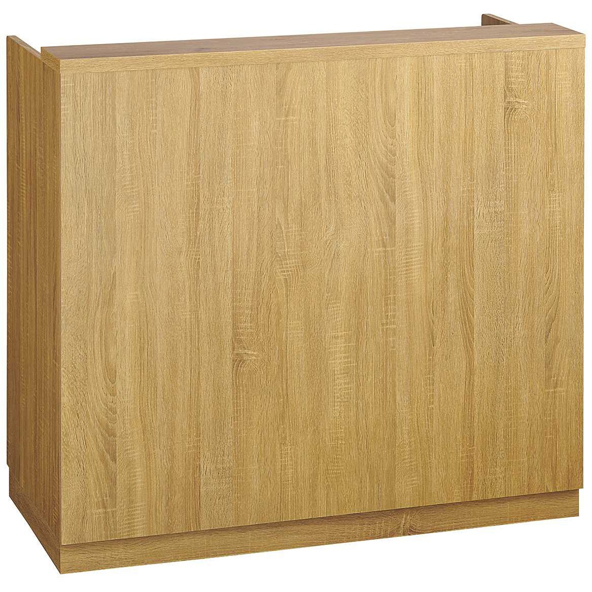 2412-6058 木製システムレジ台 レジカウンター 小天板タイプ 幅120cm ラスティック柄 1台 ストア・エキスプレス 【通販モノタロウ】