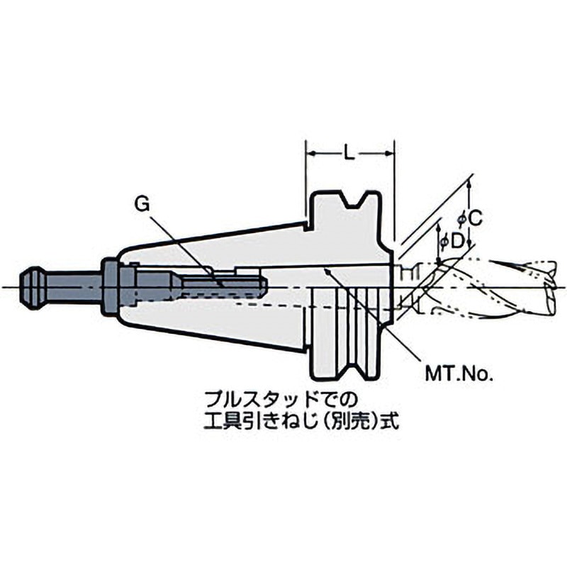NBT30-MTB3-80 2LOCKモールステーパスリーブB型(引きねじ式) 1個 日研工作所 【通販モノタロウ】