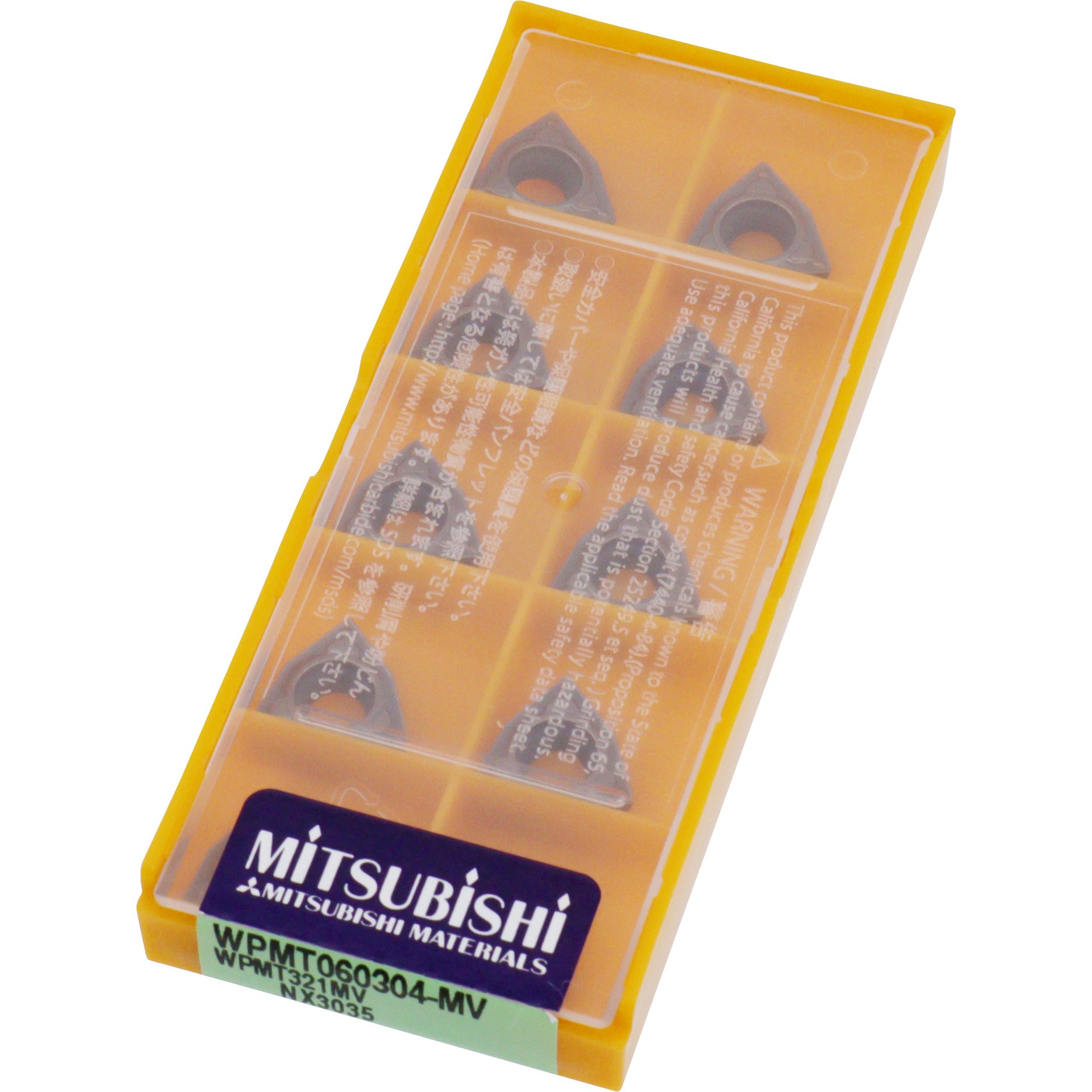 WPMT060304-MV NX3035 チップ WPMT-MV 三菱マテリアル コーナー半径0.4mm 1箱(10個) WPMT060304-MV NX3035