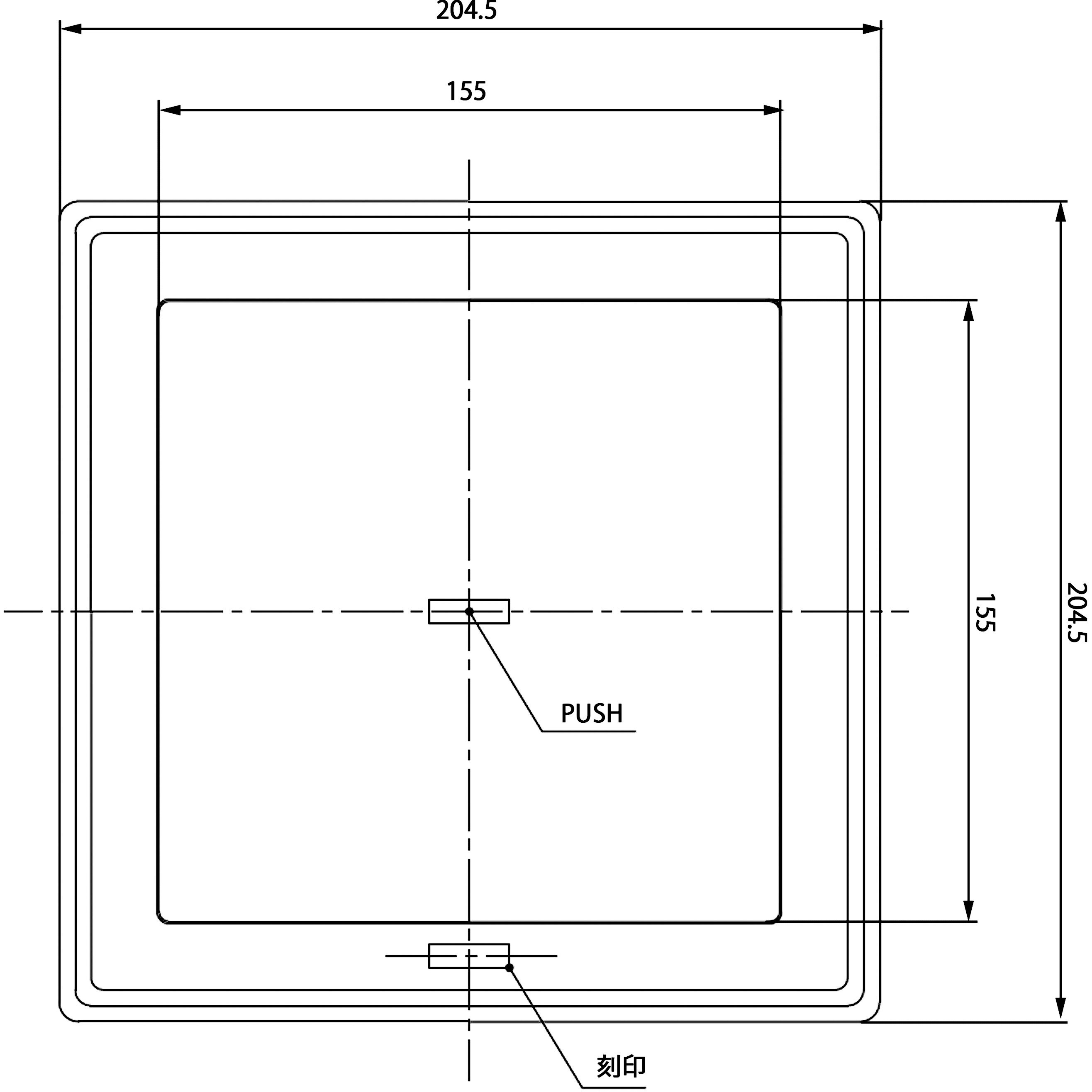 QR150L80WG プッシュ式角型レジスター 1個 ACE(エース/モリギン