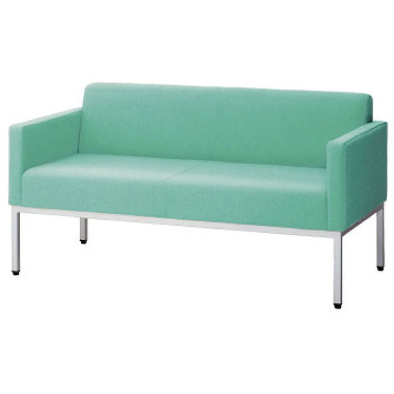 LS-1521AN GR LS-150 ロビーチェア 2人用 背付肘付 プラス[家具] 組立・設置・取付 ライトグリーン色 高さ670mm幅1320mm奥行615mm  LS-1521AN GR 59,988円