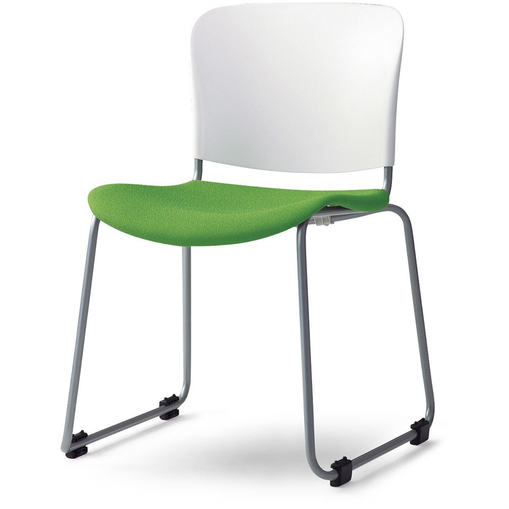 MC-F60SEH YG ミーティングチェア フィトナ ループ脚 プラス[家具] スタッキング可 樹脂成型品 組立・設置・取付 イエローグリーン  MC-F60SEH YG