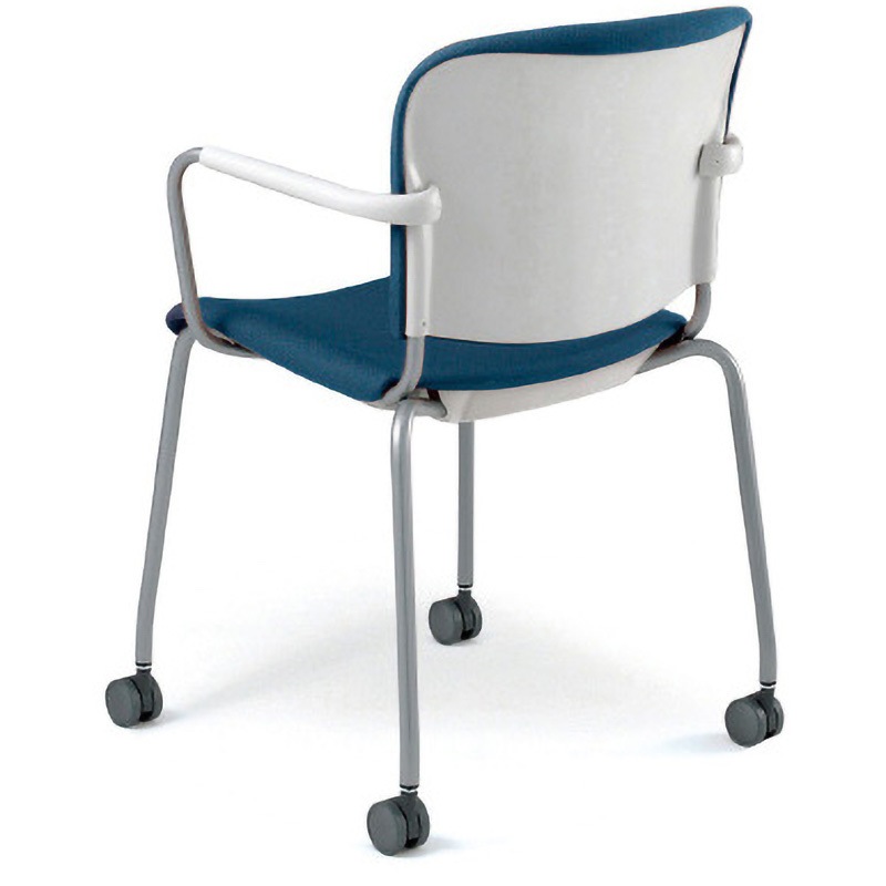 MB-F63SE BL ミーティングチェア フィトナ キャスター脚 プラス[家具] 不可 材質スチールパイプ/樹脂焼付塗装脚 MB-F63SE BL