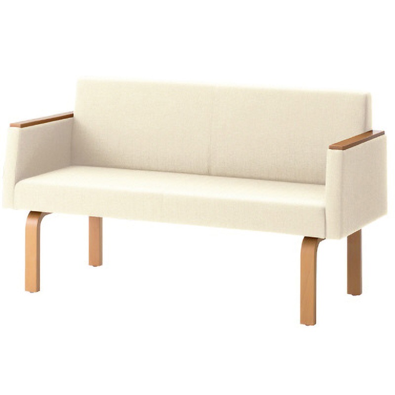 LS-812AN IV LS-800 ロビーチェア 2人用 背付肘付 プラス[家具] 屋外使用不可 背もたれあり アイボリー色 高さ760mm幅1300mm奥行560mm  LS-812AN IV 59,988円