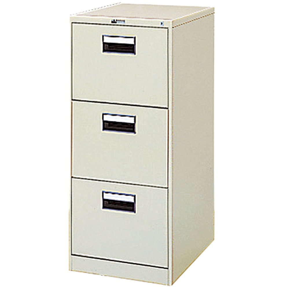 コクヨ B3サイズ対応 ファイリングキャビネット 金属製 引き出し 図面収納 B4-3 LGY ファイリングキャビネット(開梱設置サービス付) プラス[家具