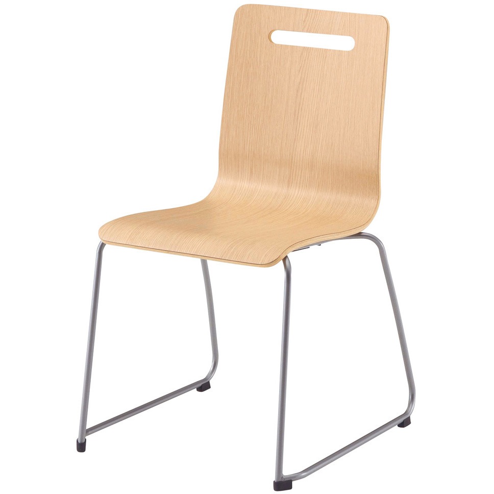 DC-350 NA カフェチェア DC-350 ロータイプ ループ脚 プラス[家具] 組立・設置・取付 スタッキング可 ナチュラル色 高さ805mm幅480mm奥行530mm 13,666円