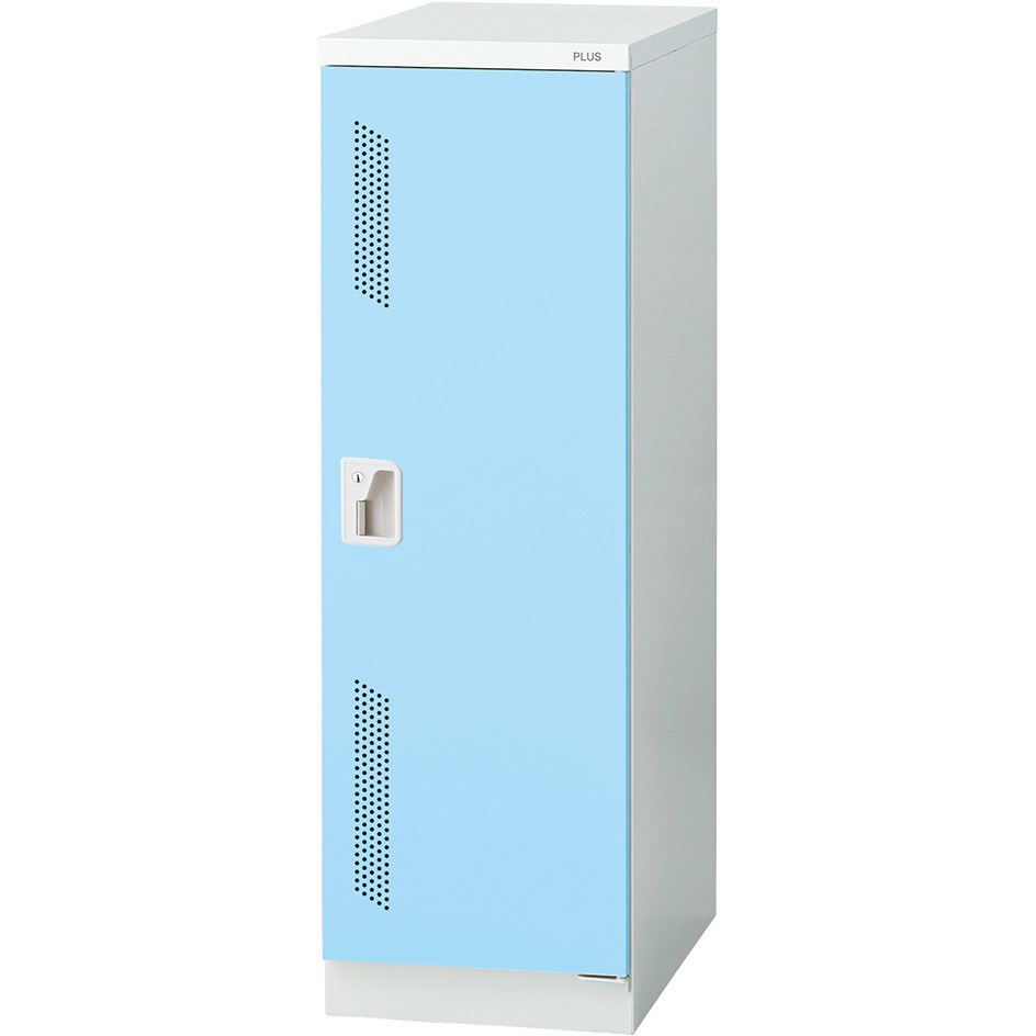 LZ-MS LB LZ 更衣ロッカー(シリンダー錠) プラス[家具] 組立・設置・取付 ミニロッカー(1人用)タイプ ライトブルー色   LZ-MS LB