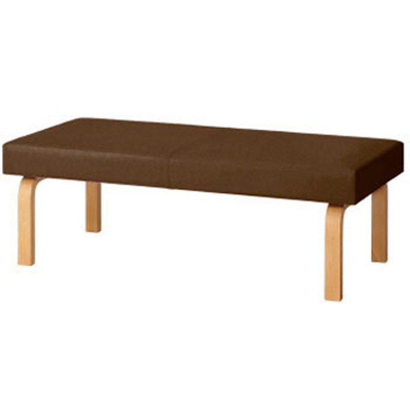 LS-802NS BR LS-800 ロビーチェア 2人用 背なし プラス[家具] 組立・設置・取付 ブラウン色 高さ410mm幅1200mm奥行560mm  LS-802NS BR