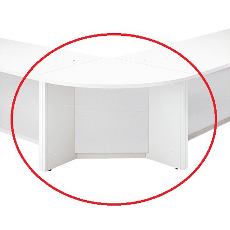 FK-LOC W4 FKカウンター ローカウンター外コーナー(組立サービスなし) プラス[家具] ホワイト色 高さ730mm幅800mm奥行800mm  FK-LOC W4