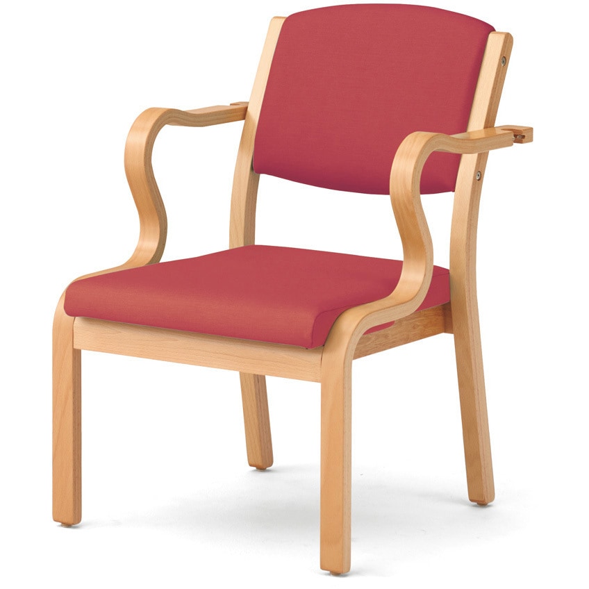 DB-ULAS41 RS 木製椅子 L・S肘 SH410 プラス[家具] 組立・設置・取付 幅585mm奥行650mm高さ820mm  DB-ULAS41 RS