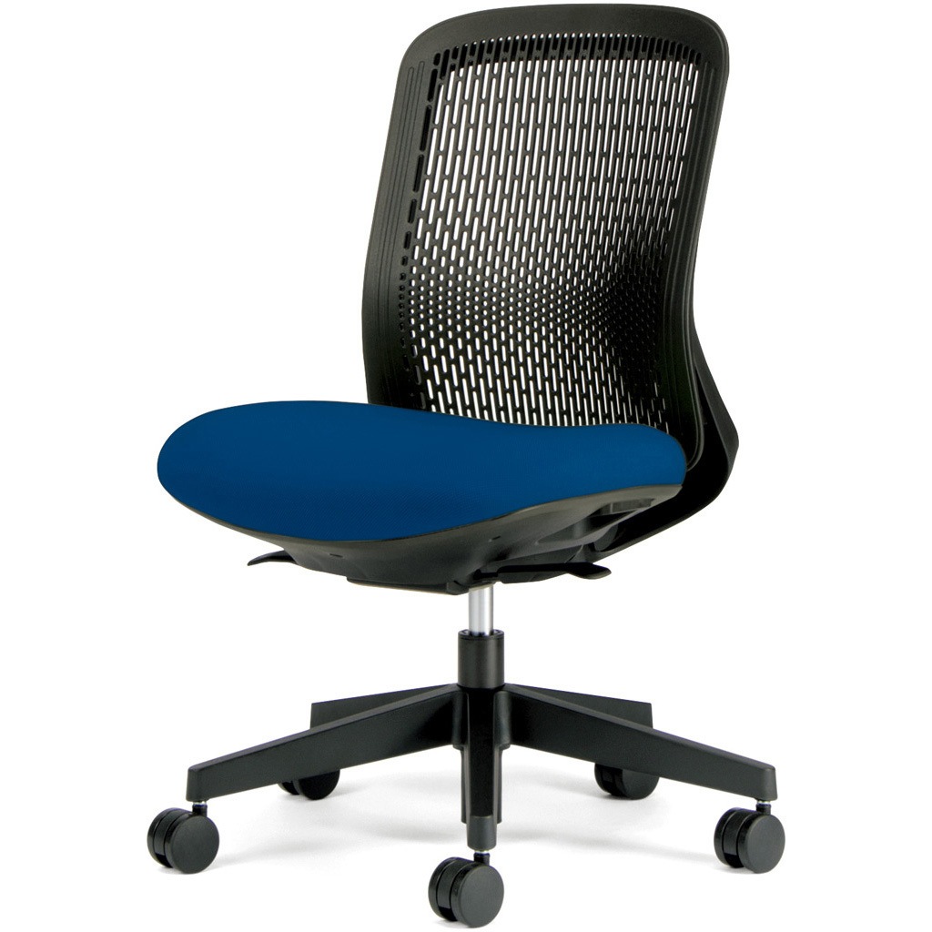 KC-TR60SEL BL チェア Try 樹脂脚 ローバック スモークブラックシェル(組立サービス付き) プラス[家具] 組立・設置・取付 肘掛なし 色BL   KC-TR60SEL BL