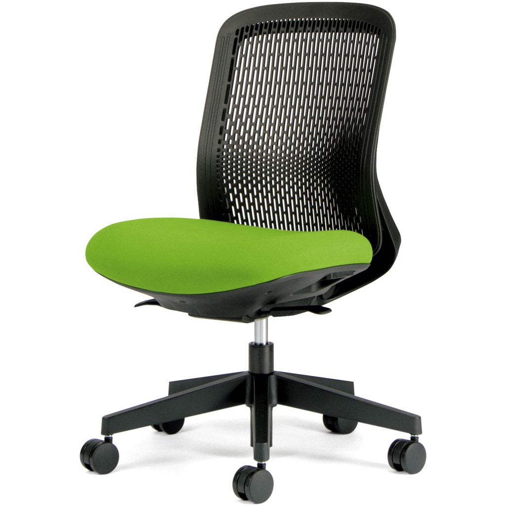 KC-TR60SEL YG チェア Try 樹脂脚 ローバック スモークブラックシェル(組立サービス付き) プラス[家具] 組立・設置・取付 肘掛なし 色YG   KC-TR60SEL YG