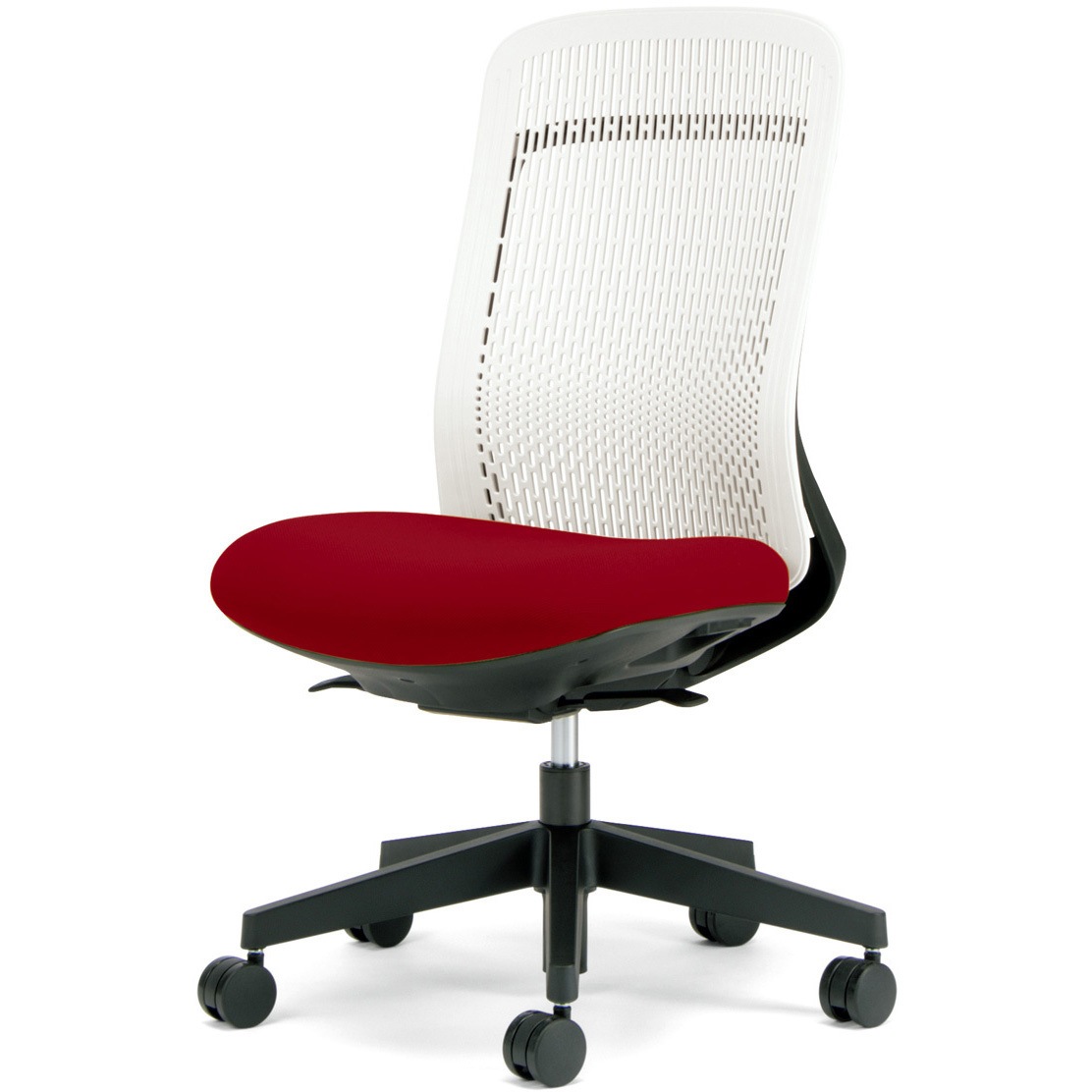 KC-TR51SEL RD チェア Try 樹脂脚 ハイバック ホワイトシェル(組立サービス付き) プラス[家具] 組立・設置・取付 肘掛なし 色RD   KC-TR51SEL RD