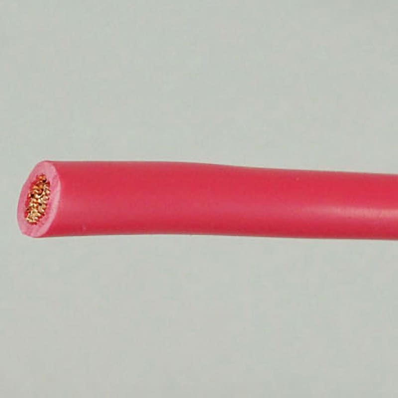 KIV 5.5SQ 電気機器用ビニル絶縁電線(箱入) 三ツ星 赤色 全長 KIV 5.5SQ 電気機器用ビニル絶縁電線(箱入) 三ツ星 赤色 全長