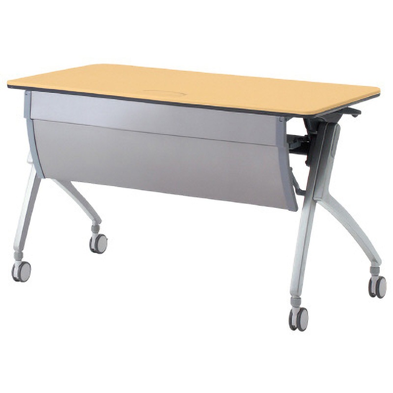 XT-420MW WM 会議テーブル ルアルコ 幕板付・配線口付・棚板付(組立サービス付き) プラス[家具] 組立・設置・取付 高さ720mm間口1200mm奥行600mm  XT-420MW WM