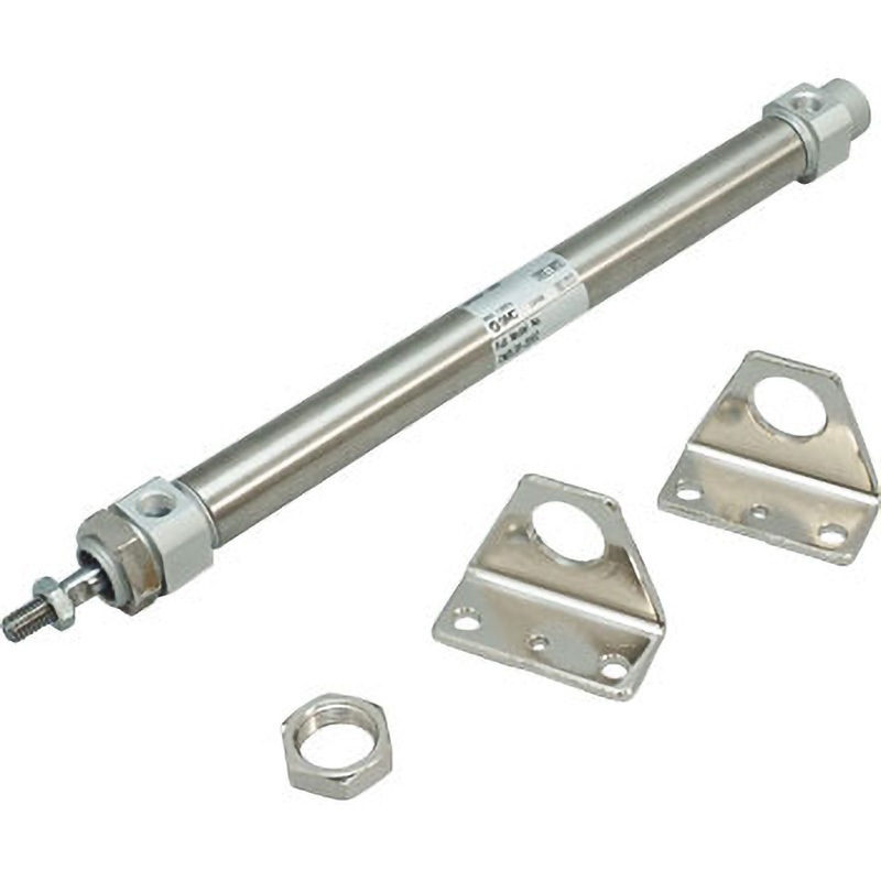 CM2L20-200Z 標準形エアシリンダ(丸形)(CM2L20-～) SMC ラバークッション 複動片ロッド 軸方向フート形 ストローク200mm