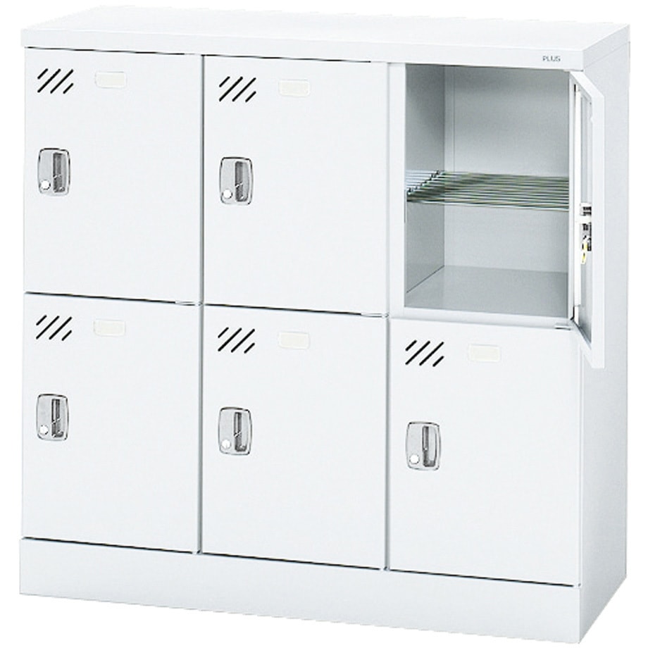 KL-L32K W4 多人数用ロッカー プラス[家具] 組立・設置・取付 ホワイト色 シリンダー錠 人数6人用   KL-L32K W4 40,287円