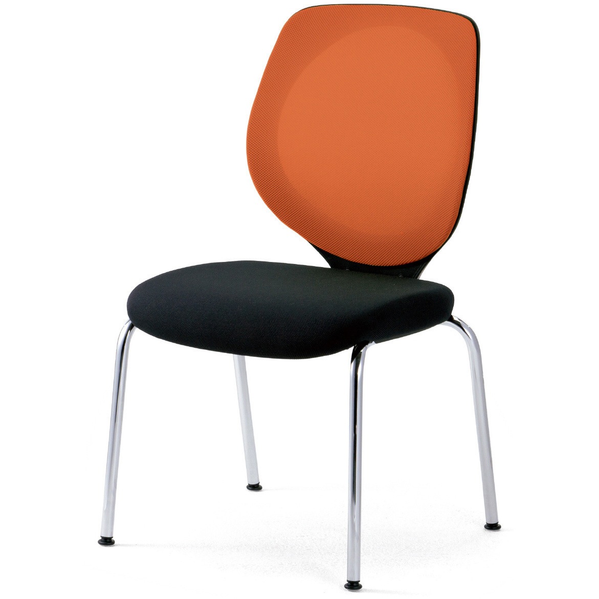 MC-3533004CMS OR チェア ジロフレックス 353 ミーティング 4本脚 プラス[家具] 組立・設置・取付 不可 樹脂成型品/メッシュ張り 肘掛なし オレンジ  MC-3533004CMS OR