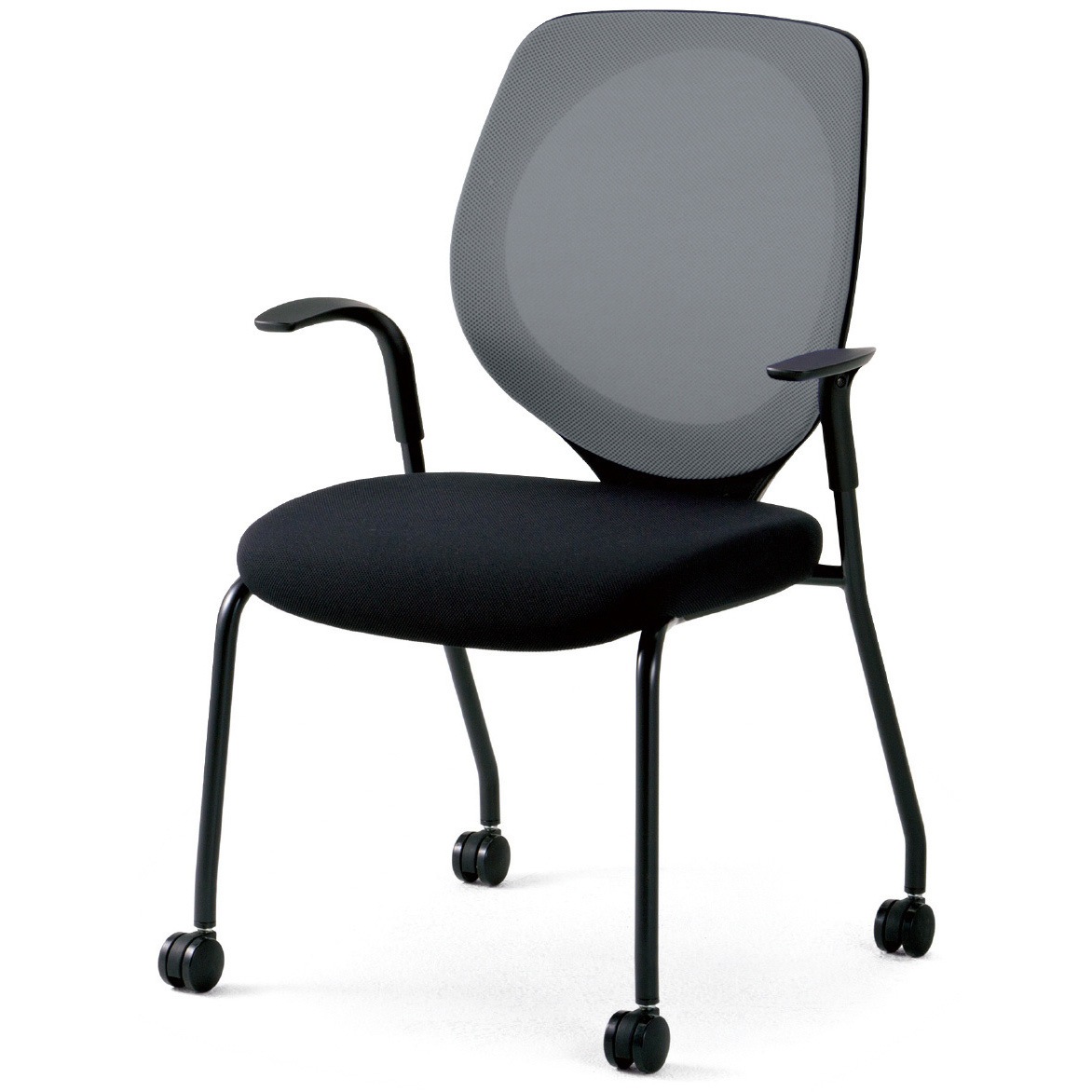 MB-3537006BMS LG チェア ジロフレックス 353 ミーティング 4本脚キャスタータイプ プラス[家具] 組立・設置・取付 不可 樹脂成型品/メッシュ張り MB-3537006BMS LG