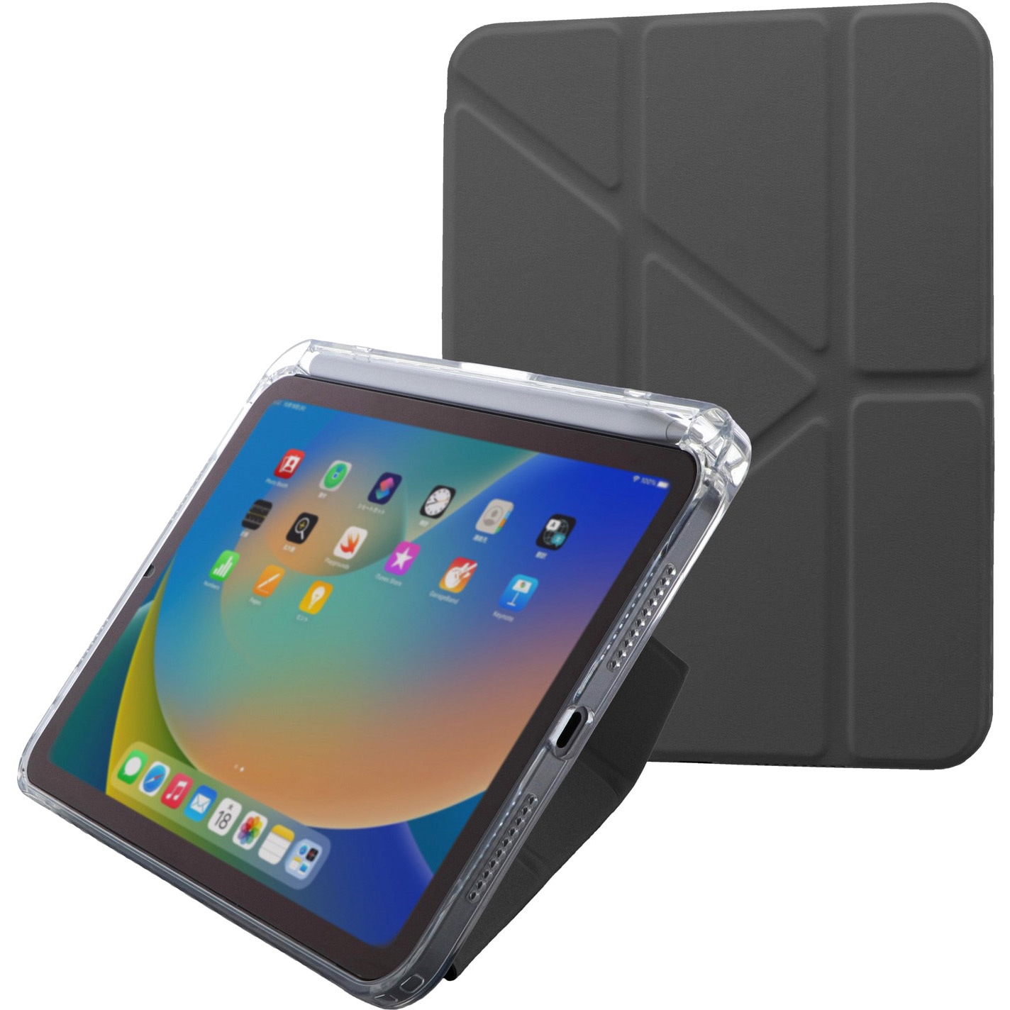 SSK-ITMM2101BK iPad mini (A17 Pro/第6世代) 縦横スタンド可能 背面 