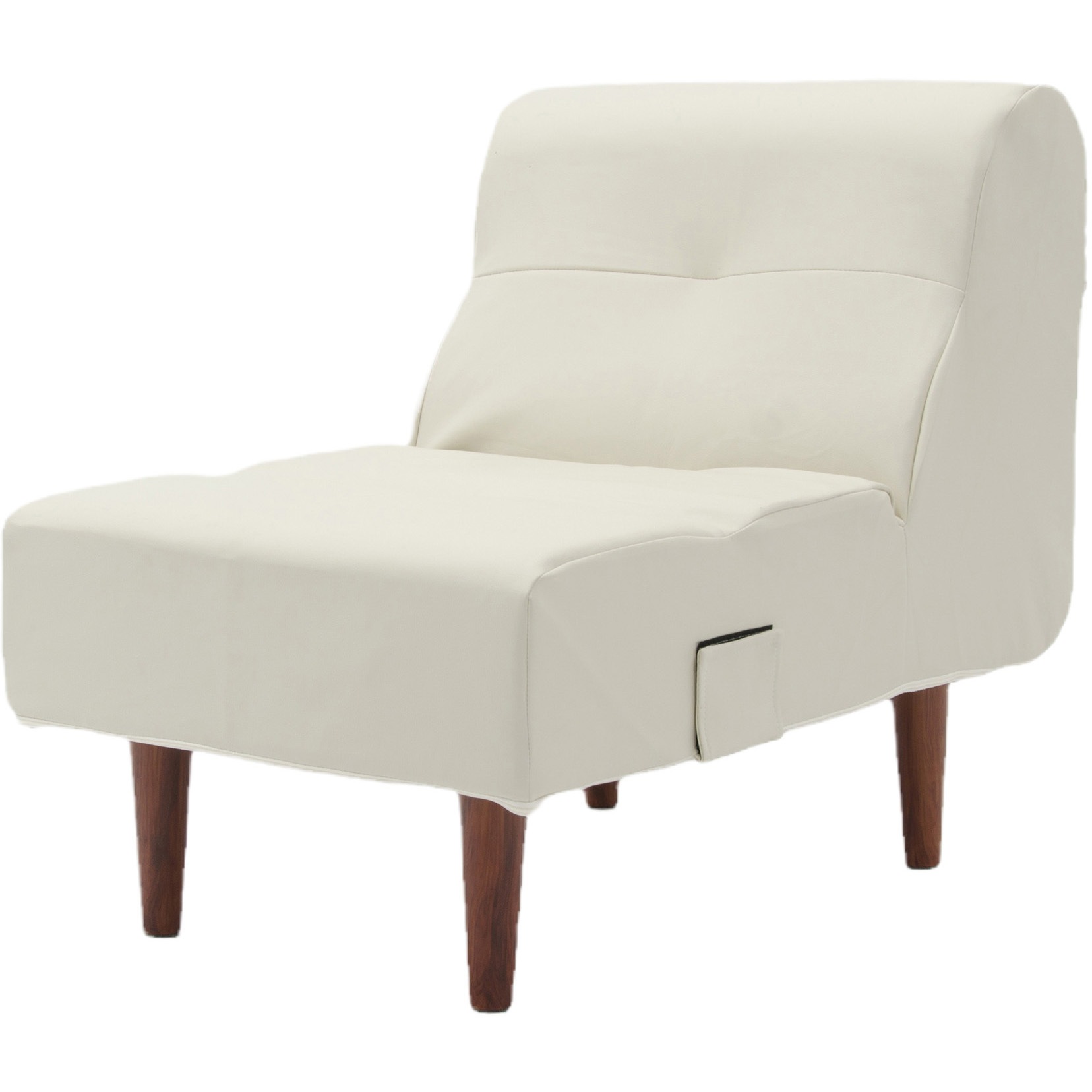 A529p-S-598WH ダイニングソファ August セルタン PVCアイボリー色 質量8.8kg 高さ65cm幅56cm奥行き82cm  A529p-S-598WH